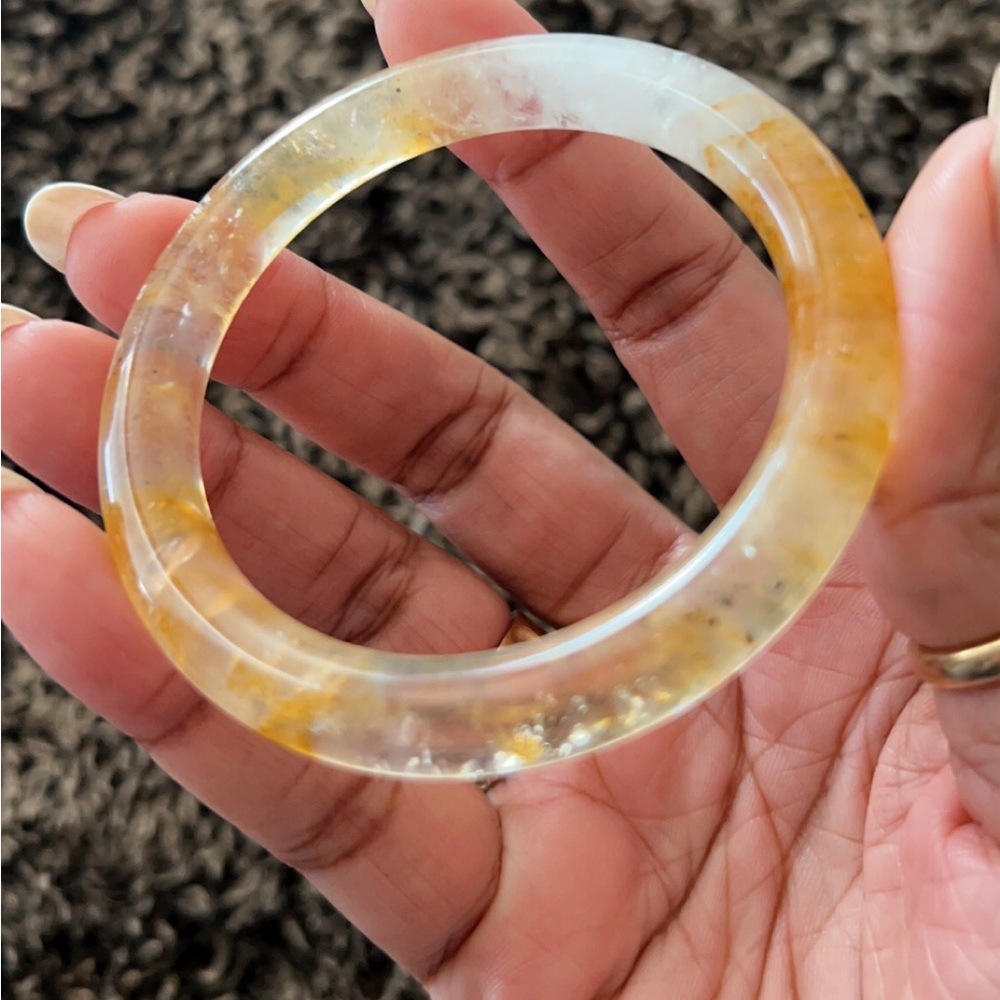 High Quality Crystal Golden Healer Bangle